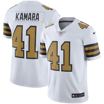 mens nike alvin kamara white new orleans saints vapor u